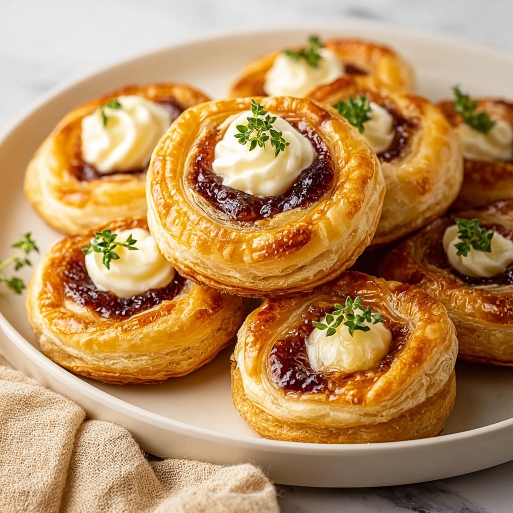 Cream Cheese and Pepper Jelly Puff Pastry Bites Recipe - Recipe Image