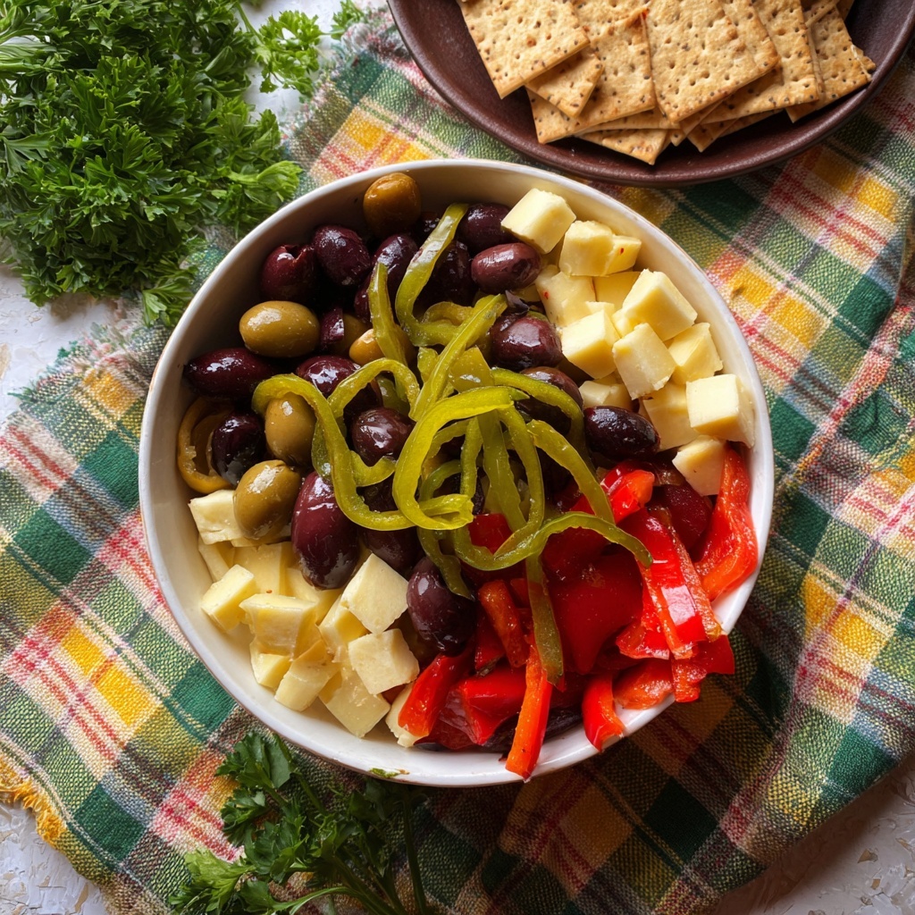 Marinated Cheese and Olives Recipe - Recipe Image