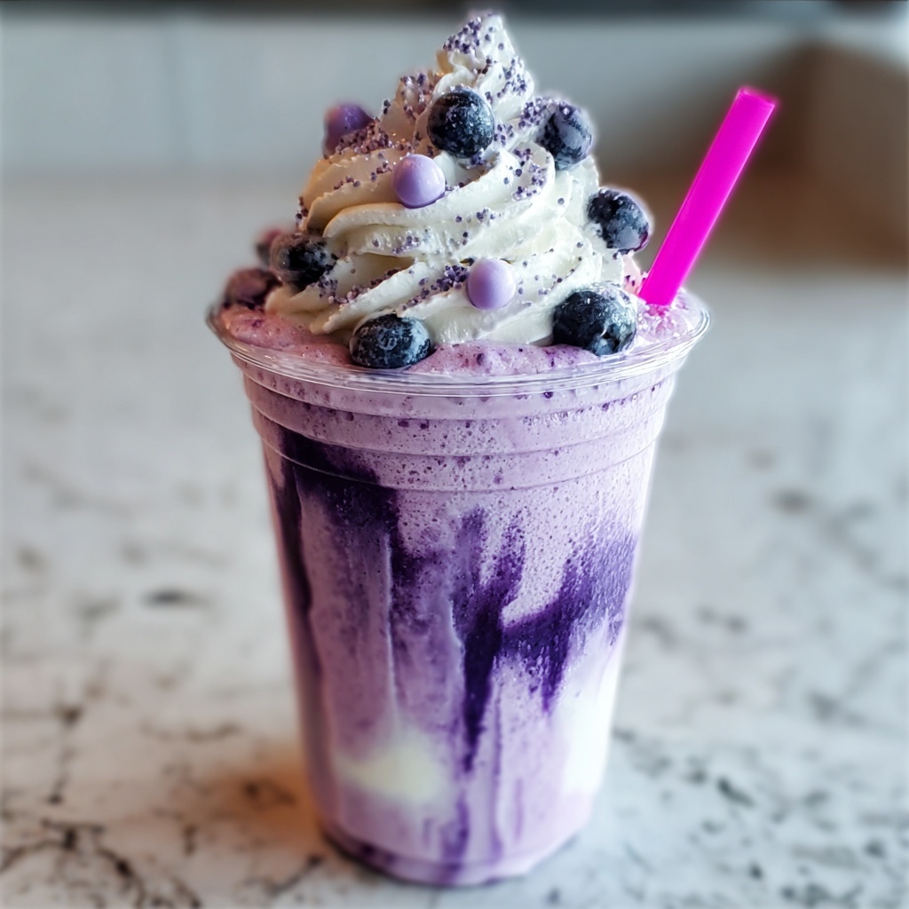 Pineapple Blueberry Frappuccino Recipe - Recipe Image