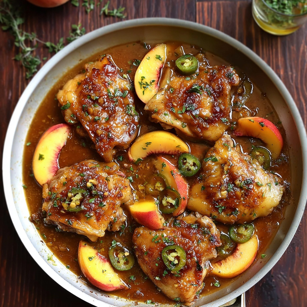 Jalapeno Peach Chicken Recipe - Recipe Image