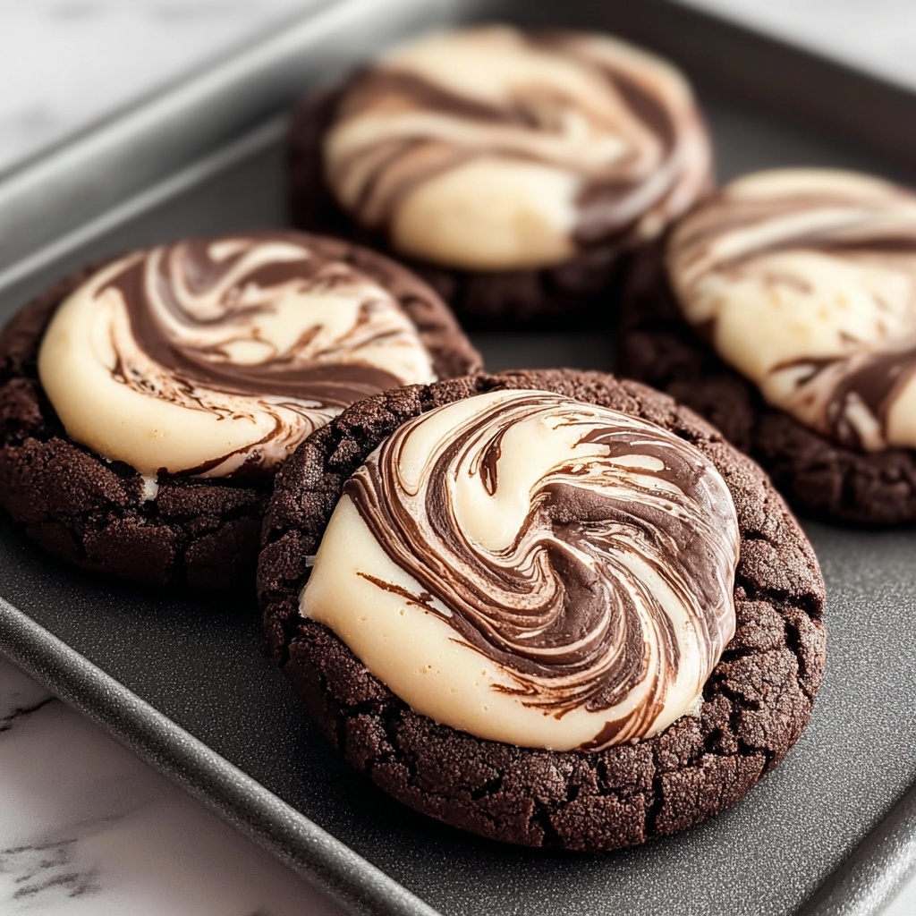 Chocolate Marshmallow Swirl Cookies Recipe - Recipe Image