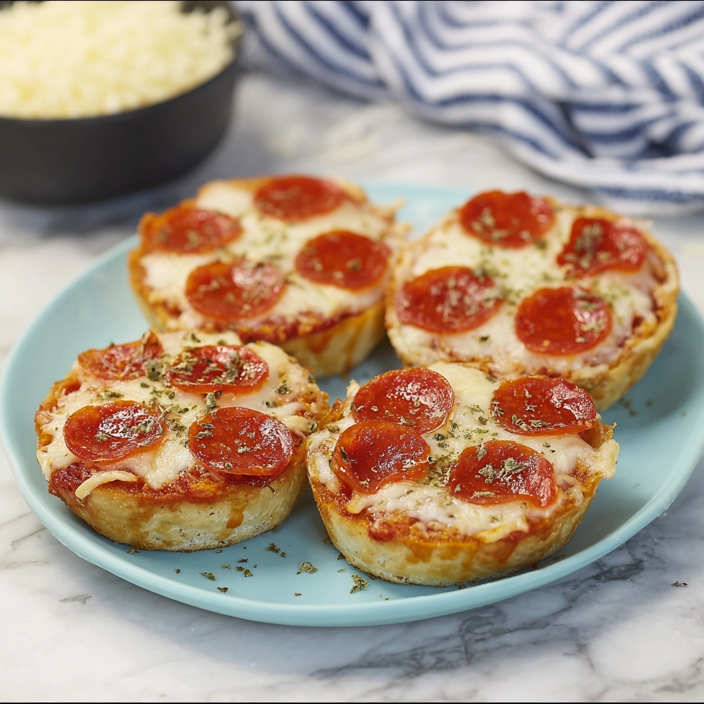 Homemade Air Fryer Pizza Bagels Recipe - Recipe Image