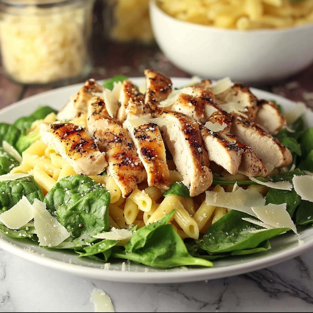 Chicken Caesar Pasta Salad Recipe - Recipe Image