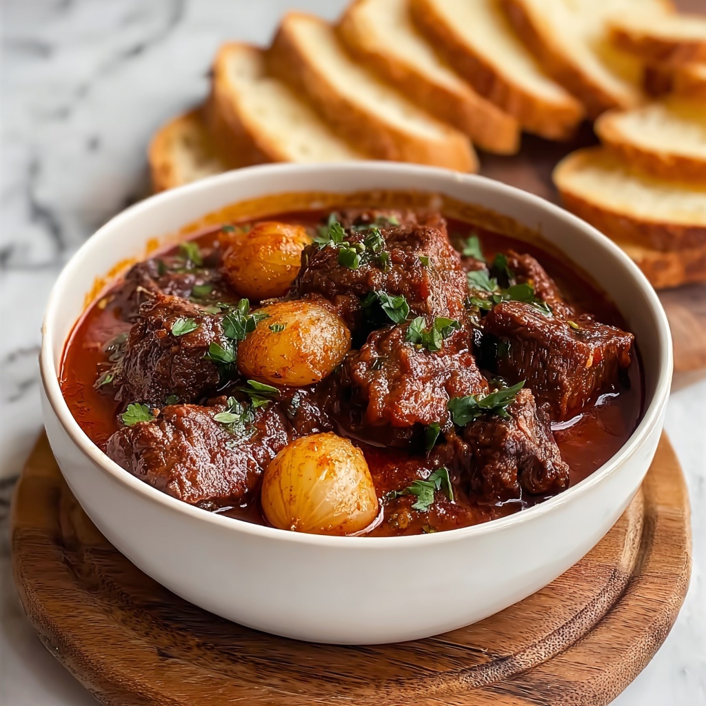 Greek Beef Stew with Shallots Recipe - Recipe Image