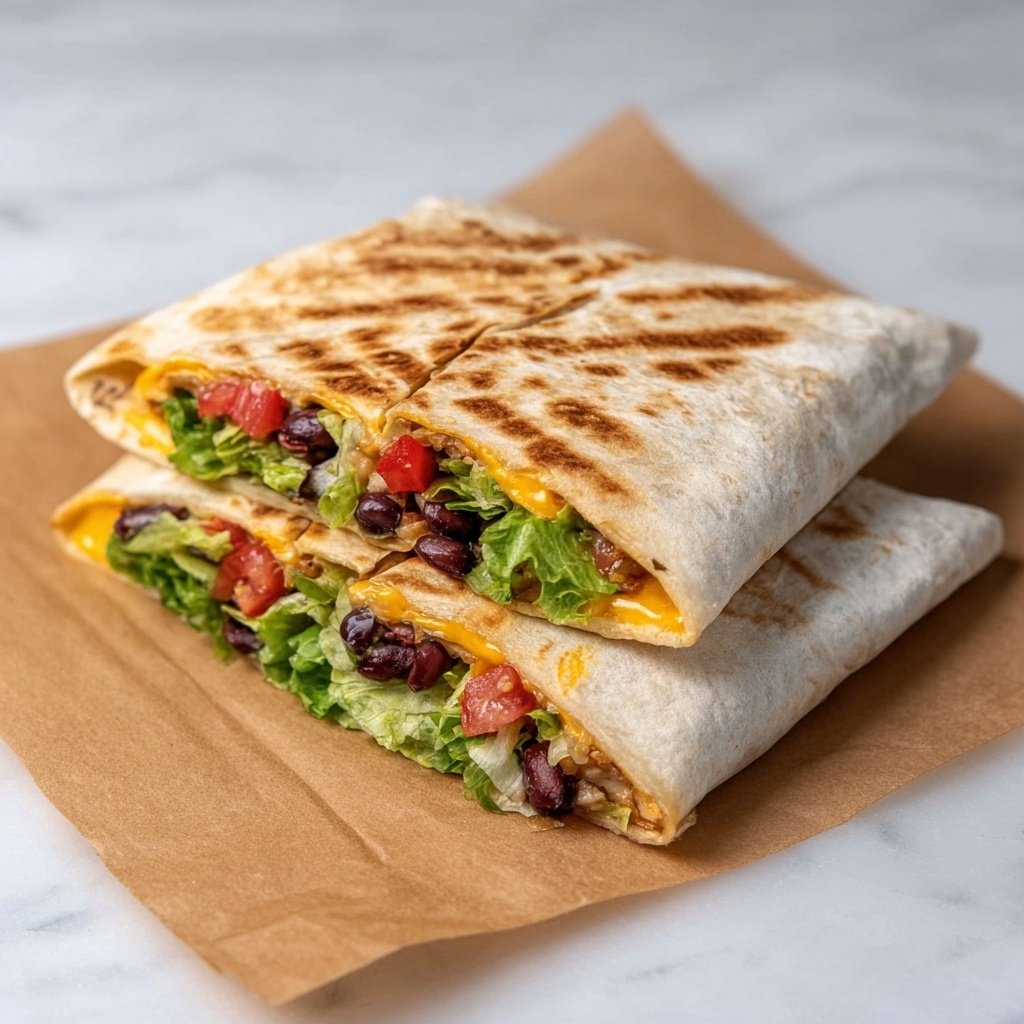 Black Bean Crunch Wrap Supreme Recipe - Recipe Image