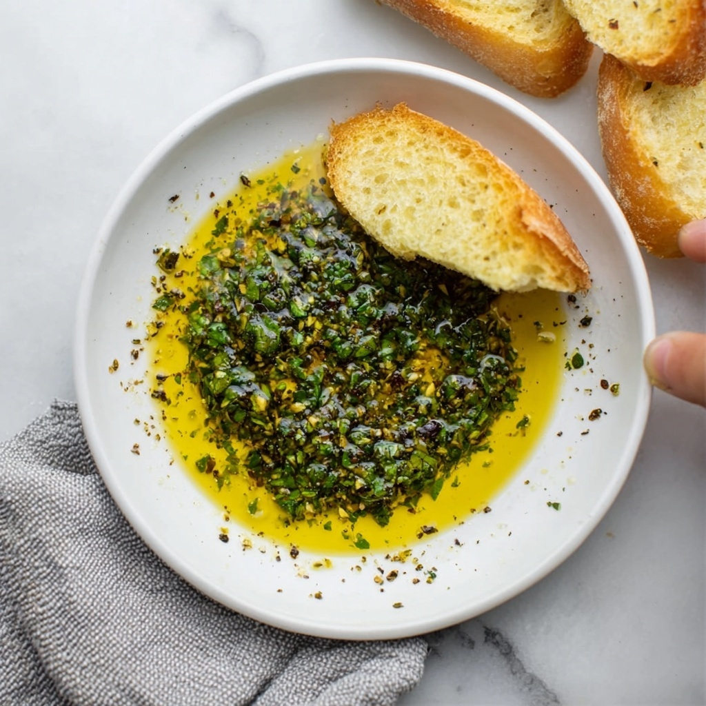 Olive Oil Dip with Warm Bread Recipe - Recipe Image