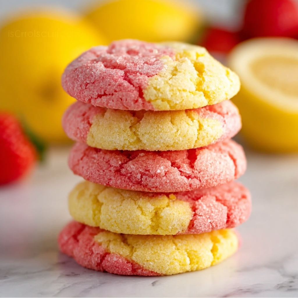 Strawberry Lemonade Cake Mix Cookies Recipe - Recipe Image