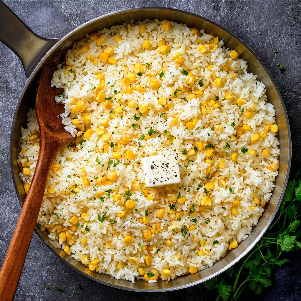 Buttered Corn Rice - Recipe Image