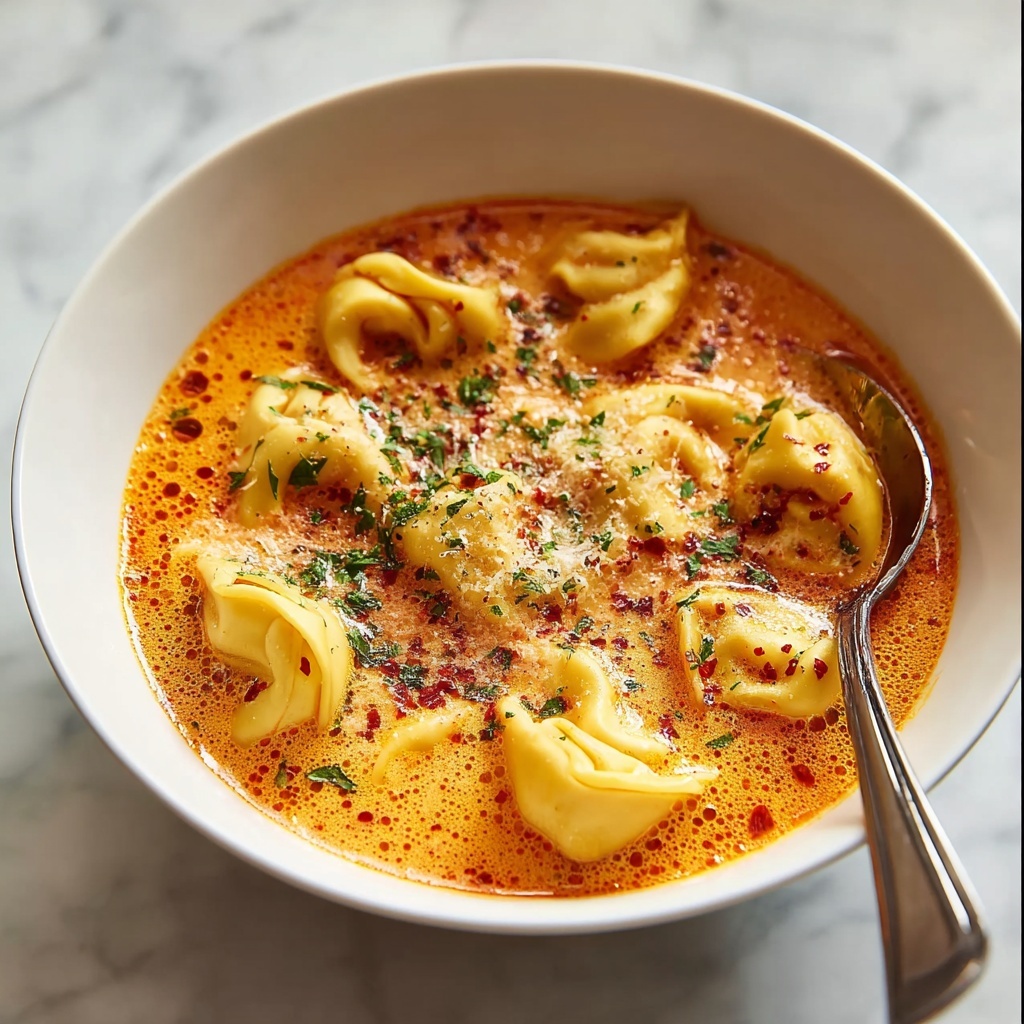 Velvety Tomato Tortellini Soup to Savor - Recipe Image