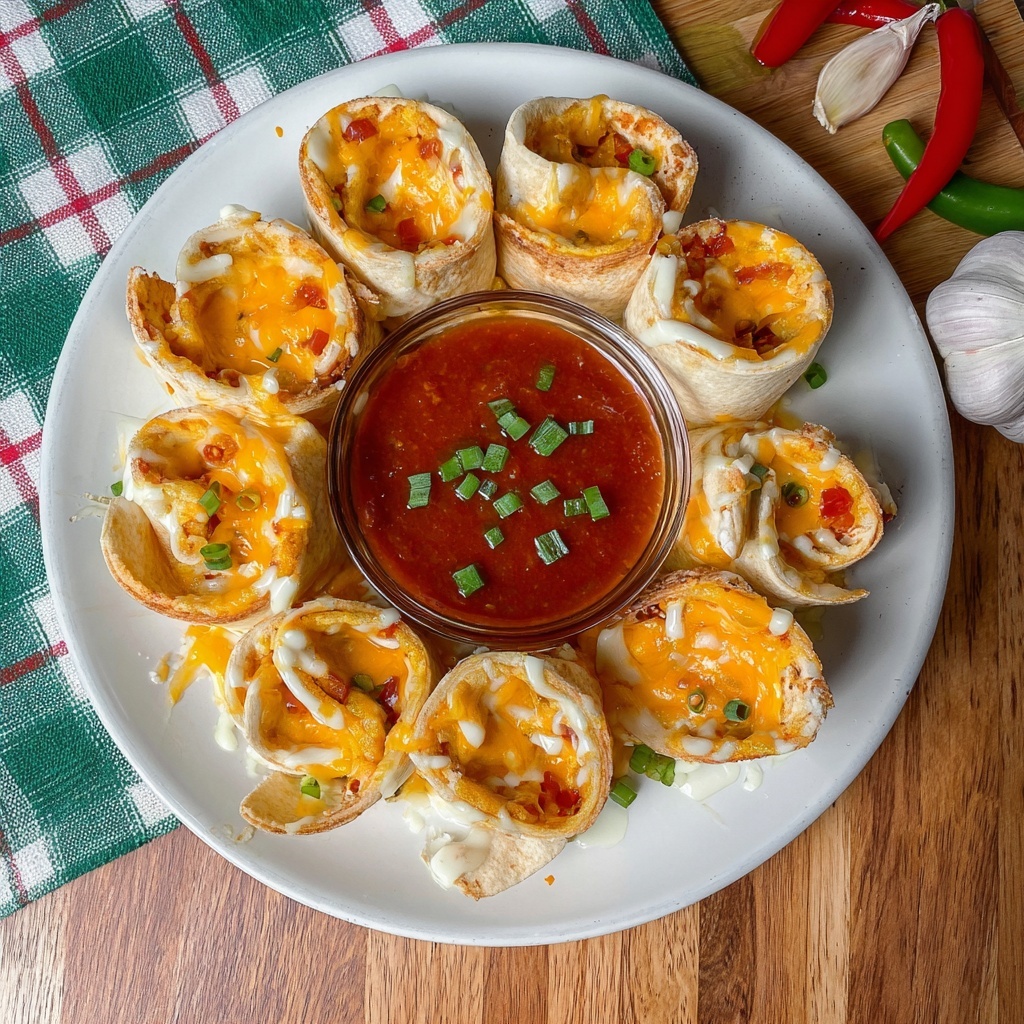 Blooming Chicken Quesadilla Ring Recipe - Recipe Image