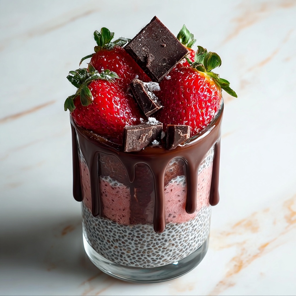 Chocolate-Covered Strawberry Chia Pudding Recipe - Recipe Image