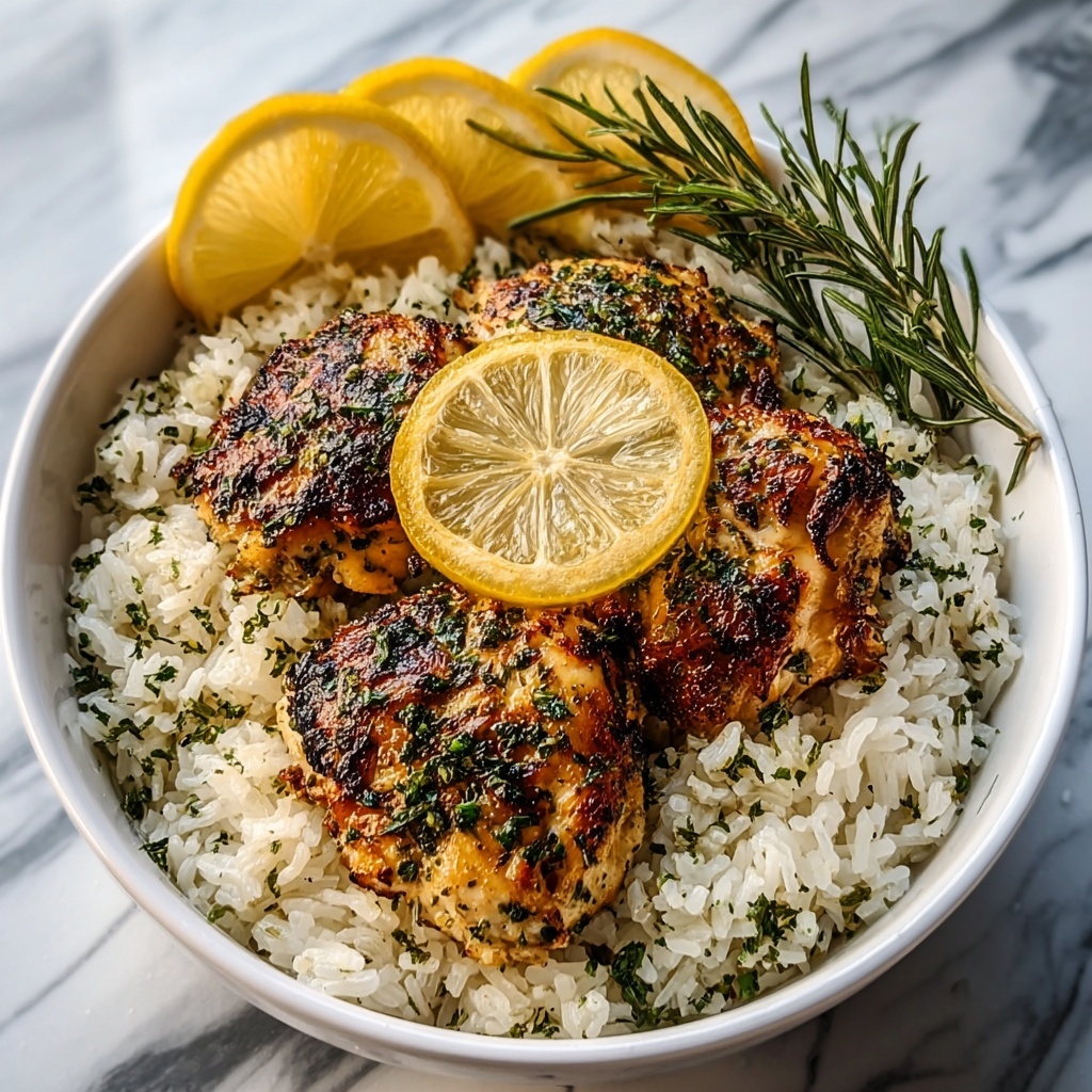 Lemon Herb Chicken and Rice Recipe - Recipe Image
