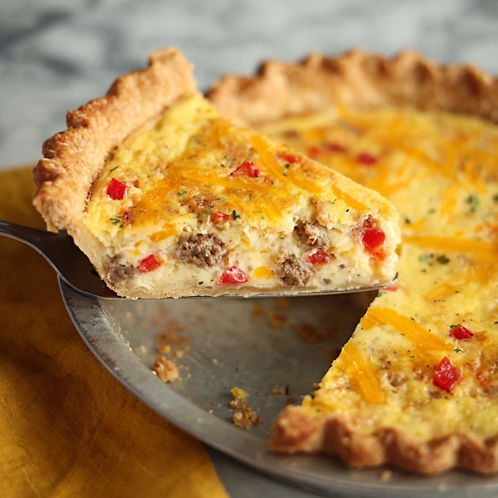 Bacon and Pimento Cheese Quiche Recipe - Recipe Image