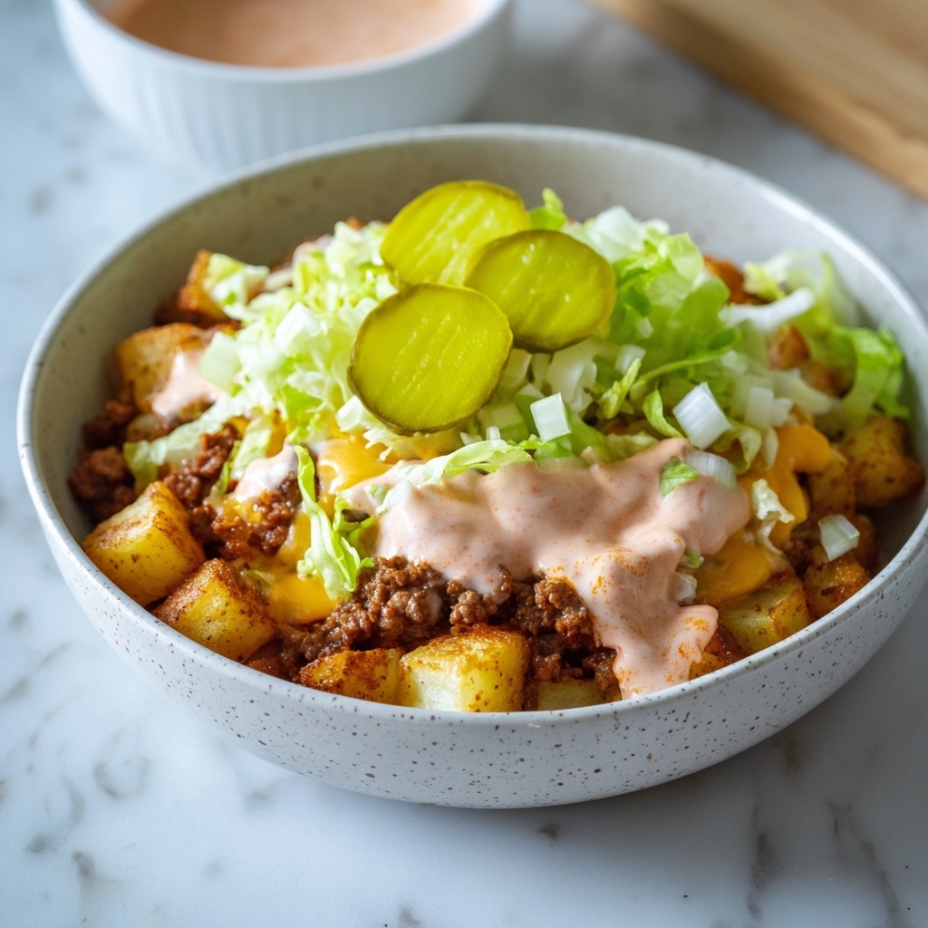 Loaded Potato Big Mac Bowl Recipe - Recipe Image