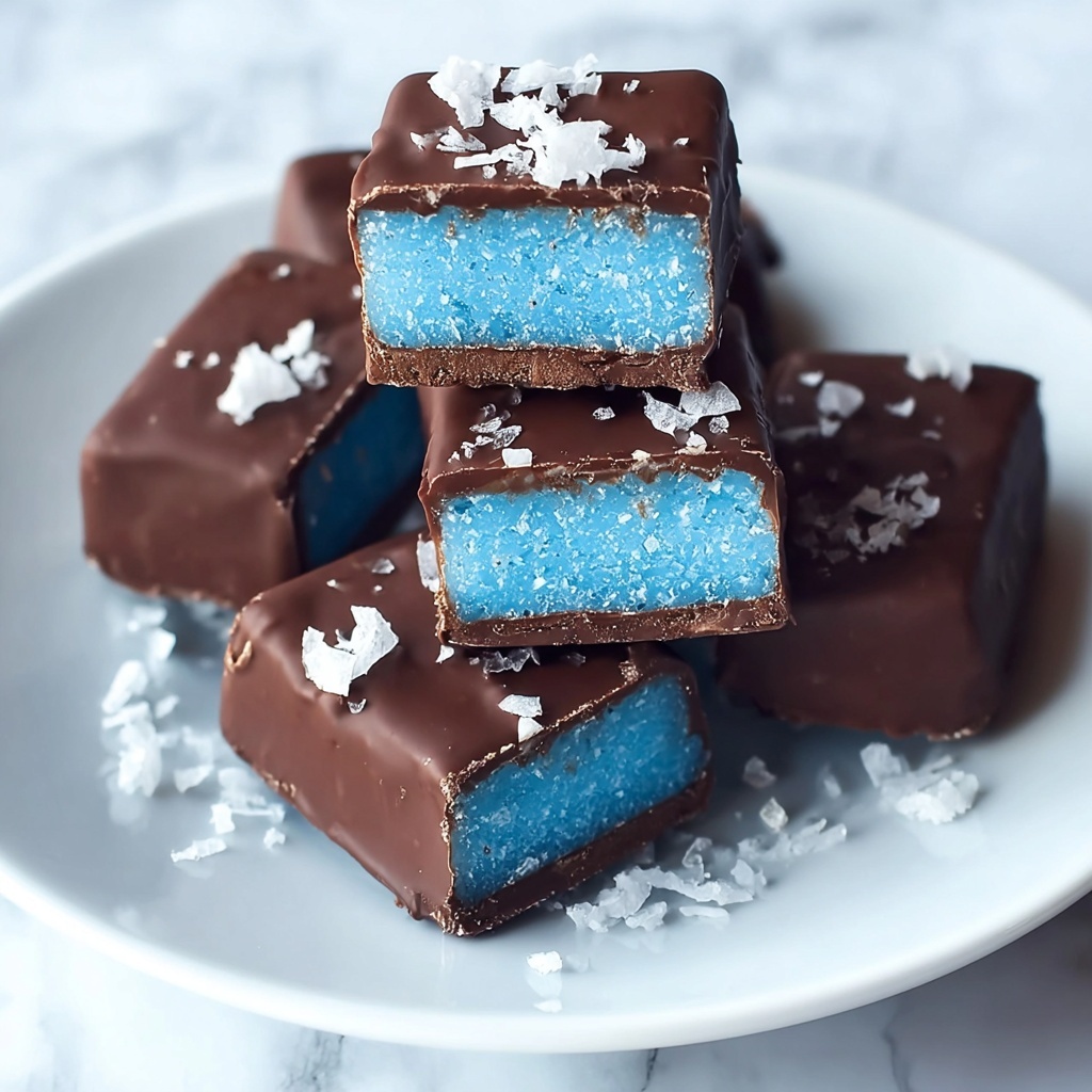 Blue Spirulina Bounty Bars Recipe - Recipe Image