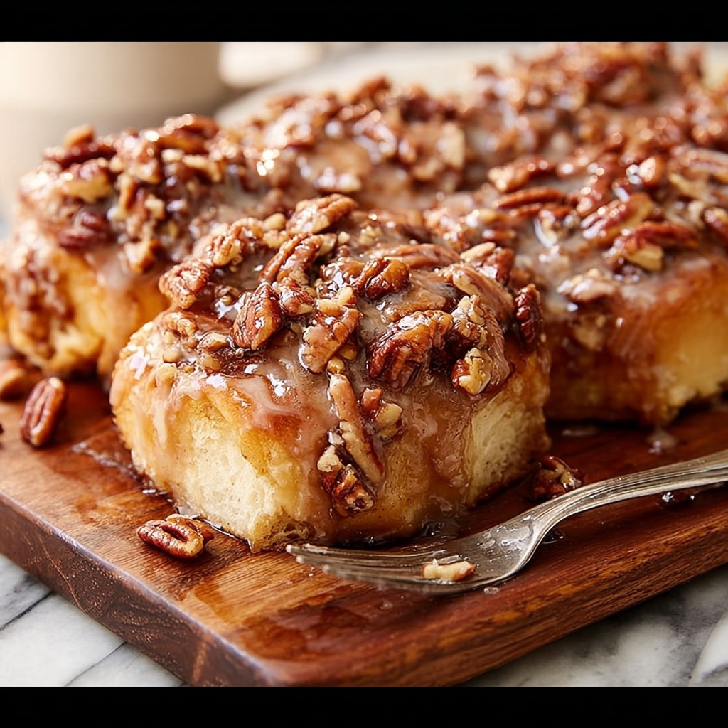 Shortcut Caramel Pecan Cinnamon Rolls Recipe - Recipe Image
