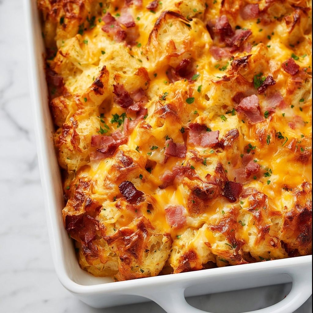 Bacon, Egg, and Cheese Croissant Bake Recipe - Recipe Image