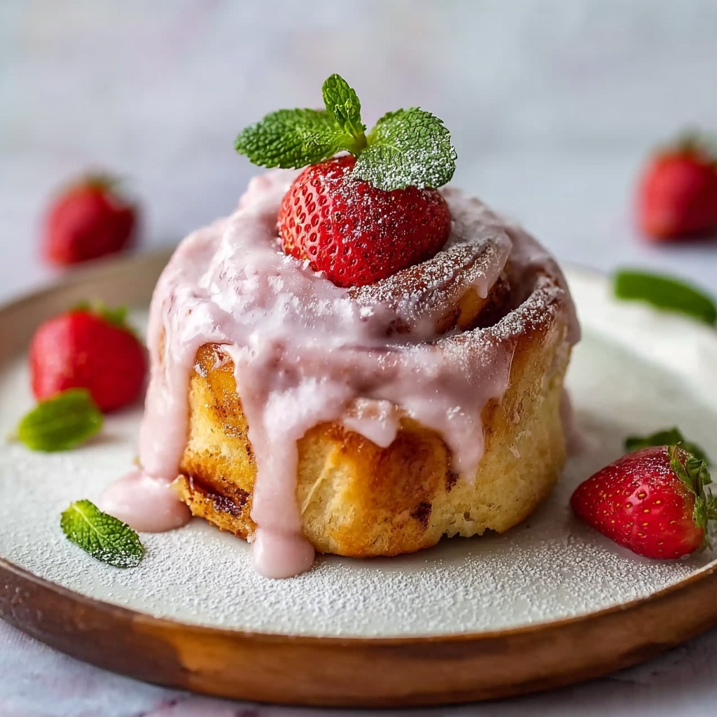 Strawberry Cinnamon Rolls Recipe - Recipe Image
