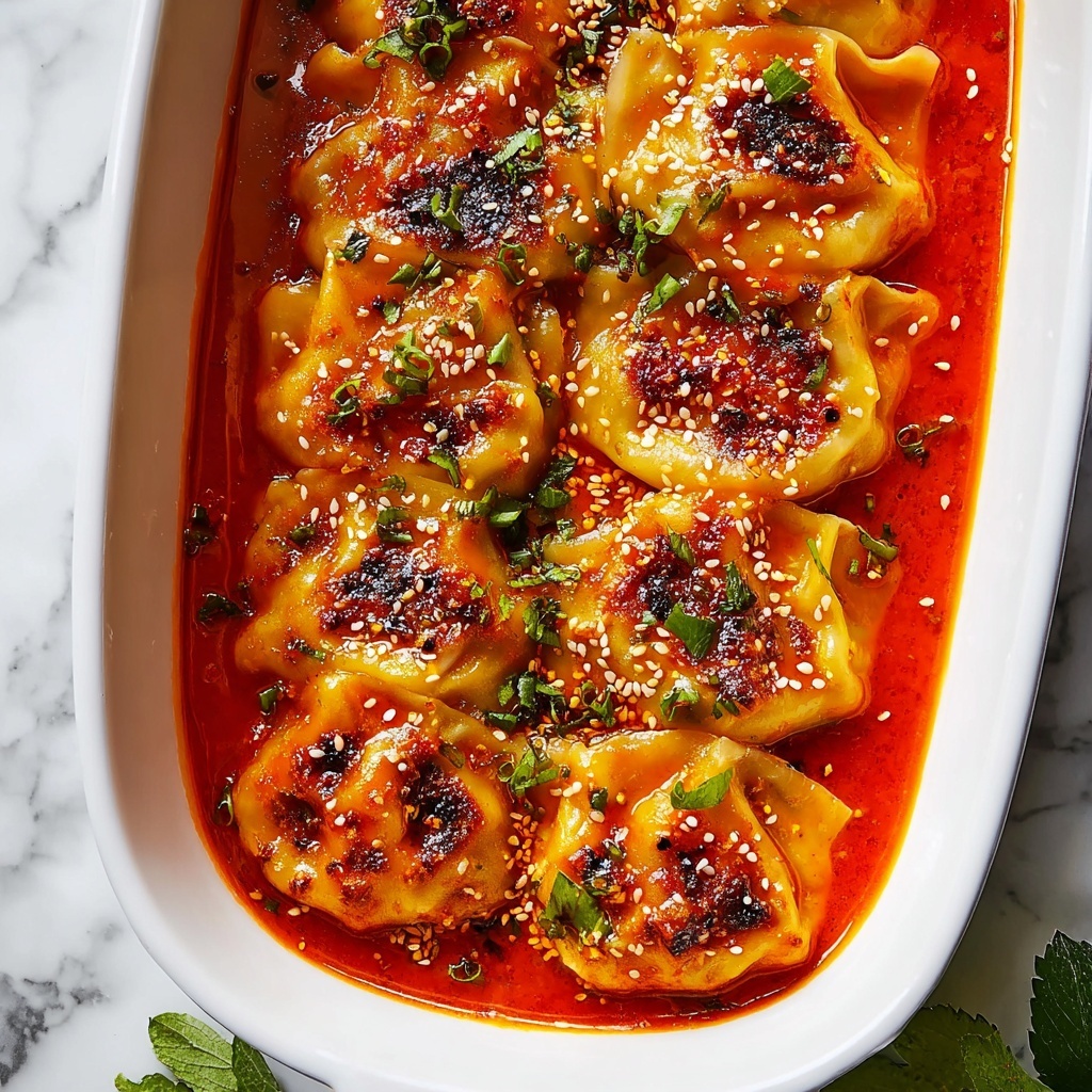 Easy One-Pan Dumplings with Coconut Curry Sauce Recipe - Recipe Image