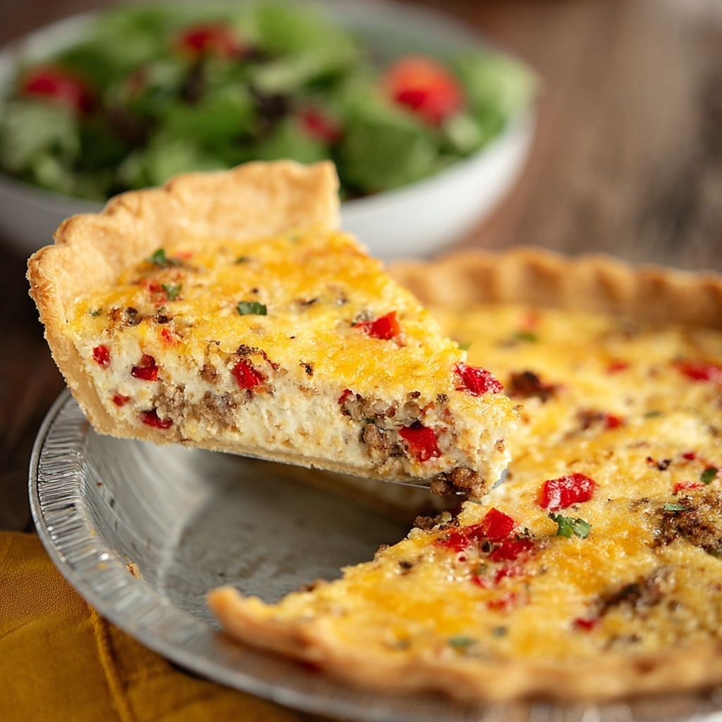 Bacon and Pimento Cheese Quiche Recipe - Recipe Image